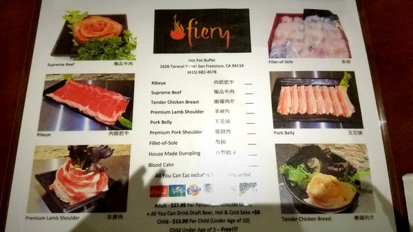 Menu photo 6 Fiery Hot Pot San Francisco, CA