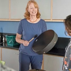 Inner Light - Karen leads a drum circle