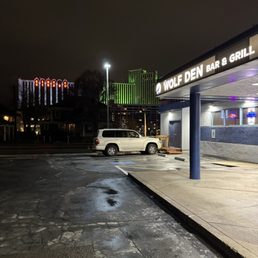 Exterior outside entrance of The Wolf Den Bar and Grill - Reno, Nevada Exterior outside entrance of The Wolf Den Bar and Grill - Reno, Nevada