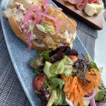 Ye Old Squire - Lobster Bacon Tomato on a Roll with side salad - Pubs Near Me - Hamilton, Ontario Ye Old Squire - Lobster Bacon Tomato on a Roll with side salad - Pubs Near Me - Hamilton, Ontario