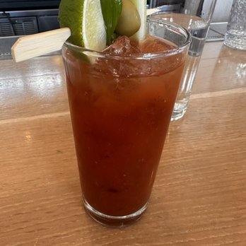 The Bindery - Spicy Mary Bloody Mary - New American Near Me - Denver, Colorado The Bindery - Spicy Mary Bloody Mary - New American Near Me - Denver, Colorado