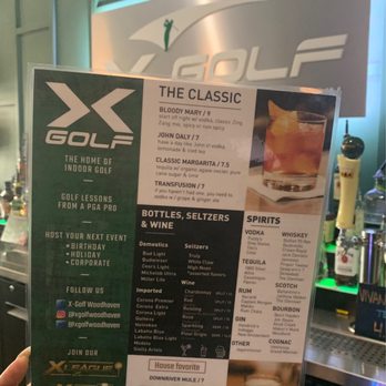 X-Golf Woodhaven - Drink menu 2023 - Golf Near Me - Woodhaven, Michigan X-Golf Woodhaven - Drink menu 2023 - Golf Near Me - Woodhaven, Michigan