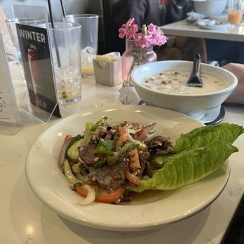 Mama Ning's Thai - Beef salad and Tom kha soup - Thai Near Me - Watkinsville, Georgia Mama Ning's Thai - Beef salad and Tom kha soup - Thai Near Me - Watkinsville, Georgia