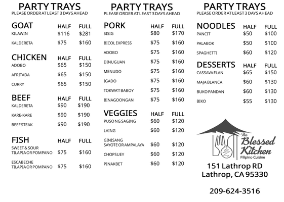 Menu photo 3 The Blessed Kitchen Lathrop, CA