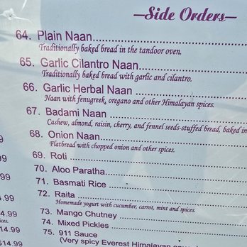 Himalayan Sherpa Cuisine - Outside menu in the window - Himalayan/Nepalese Near Me - Carlsbad, California Himalayan Sherpa Cuisine - Outside menu in the window - Himalayan/Nepalese Near Me - Carlsbad, California