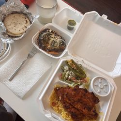 El Kiche Bakery - Adobo de Puerco / Marinated Pork   bean tostada