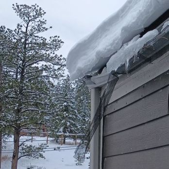 Perch Apartments - Huge sheets of ice falling from the roof . - Apartments Near Me - Evergreen, Colorado Perch Apartments - Huge sheets of ice falling from the roof . - Apartments Near Me - Evergreen, Colorado