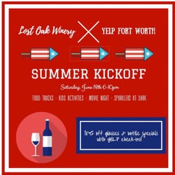 SUMMER KICKOFF@ Lost Oak Winery - Come hang out with us!!!