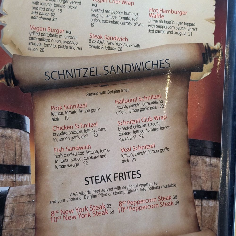Town Crier Pub - Menu - Pubs Near Me - Toronto, Ontario Town Crier Pub - Menu - Pubs Near Me - Toronto, Ontario