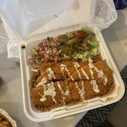 Fried fish platter