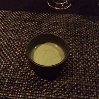 Boka - Broccoli soup w almond oil amuse bouche - New American Near Me - Chicago, Illinois Boka - Broccoli soup w almond oil amuse bouche - New American Near Me - Chicago, Illinois