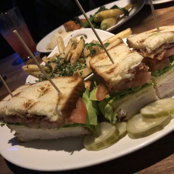 Yard House - Stacked Turkey Club and Parmesan Truffle Fries - New American Near Me - Concord, California