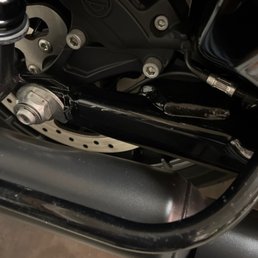 Scratched swingarm