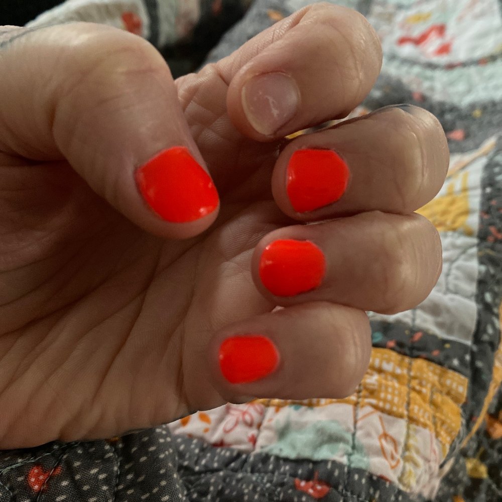 Luxury Nails - Lumpy, bumpy, edgers are choppy, flaking at the tips after two days. Some nails are a round shape, some are square. - Nail Salons Near Me - Nottingham, Maryland