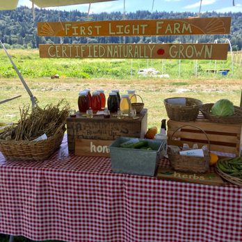First Light Farm - a table with a variety of produce - Pick Your Own Farms Near Me - Carnation, Washington First Light Farm - a table with a variety of produce - Pick Your Own Farms Near Me - Carnation, Washington