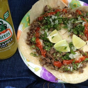 Mexcalli Black Truck - 4 steak tacos at 1.25 each:) - Food Trucks Near Me - New Haven, Connecticut