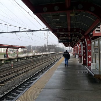 Hamilton Train Station Parking - The parking garage can be seen on the right, in the background... - Parking Near Me - Hamilton, New Jersey Hamilton Train Station Parking - The parking garage can be seen on the right, in the background... - Parking Near Me - Hamilton, New Jersey