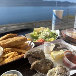 The view was great, the fish & chips not so much.