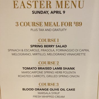 Bistecca by Il Mulino - The phenomenal Easter dinner special. - Italian Near Me - Mount Pocono, Pennsylvania