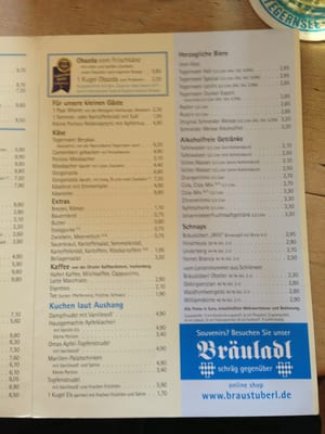 Menu photo 7 Bräustüberl Tegernsee Tegernsee, BY Menu photo 7 Bräustüberl Tegernsee Tegernsee, BY