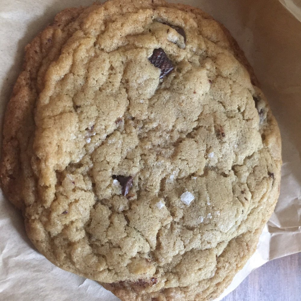 Nick + Sons Bakery - Vegan Chocolate Chip Cookie with Sea Salt - Bakeries Near Me - Brooklyn, New York Nick + Sons Bakery - Vegan Chocolate Chip Cookie with Sea Salt - Bakeries Near Me - Brooklyn, New York