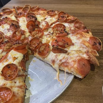 Mountain Mike's Pizza - Thick and doughy crust. - Pizza Near Me - Upland, California