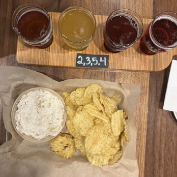 Six Byrd Cider - Chips and dip plus a cider flight. - Cideries Near Me - Phoenix, Arizona