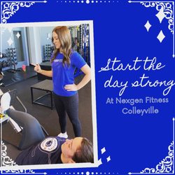NexGen Fitness Colleyville - Beth getting her clients going!