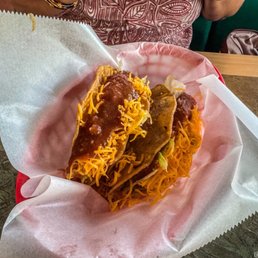 Hard shell chicken tacos
