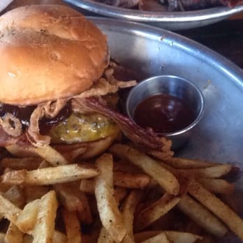 Barleymash - Bourbon BBQ burger and blue cheese burger - Sports Bars Near Me - San Diego, California