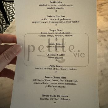 Petite Vie - Dessert Menu - Cafes Near Me - Western Springs, Illinois Petite Vie - Dessert Menu - Cafes Near Me - Western Springs, Illinois