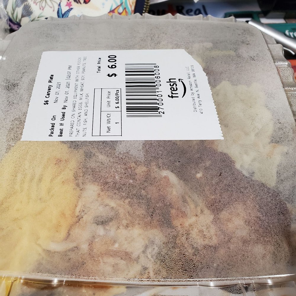 Amazon Fresh - Chicken plate to go...only $6!! - Grocery Near Me - Fullerton, California