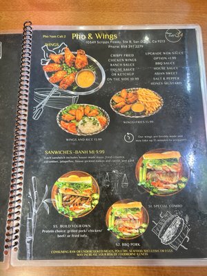 Menu photo 5 Pho and wings San Diego, CA