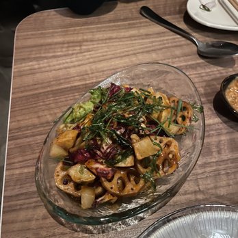 ARIARI - Soy braised lotus root salad - Korean Near Me - New York, New York ARIARI - Soy braised lotus root salad - Korean Near Me - New York, New York