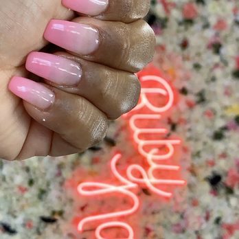 Ruby Nail - Pink Ombré Nails - Nail Salons Near Me - Glendale, California