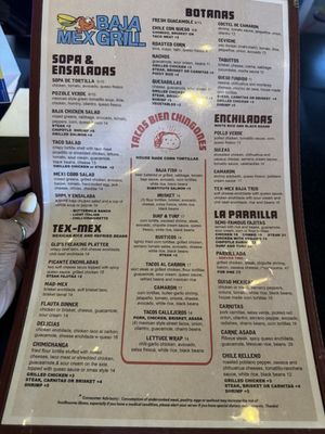 Menu photo 3 Baja Mex Grill Grapevine, TX