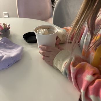 Whipped Bakery & Cafe - Babyccino, with its sad marshmallow and nary a sprinkle in sight :,( - Bakeries Near Me - Leander, Texas