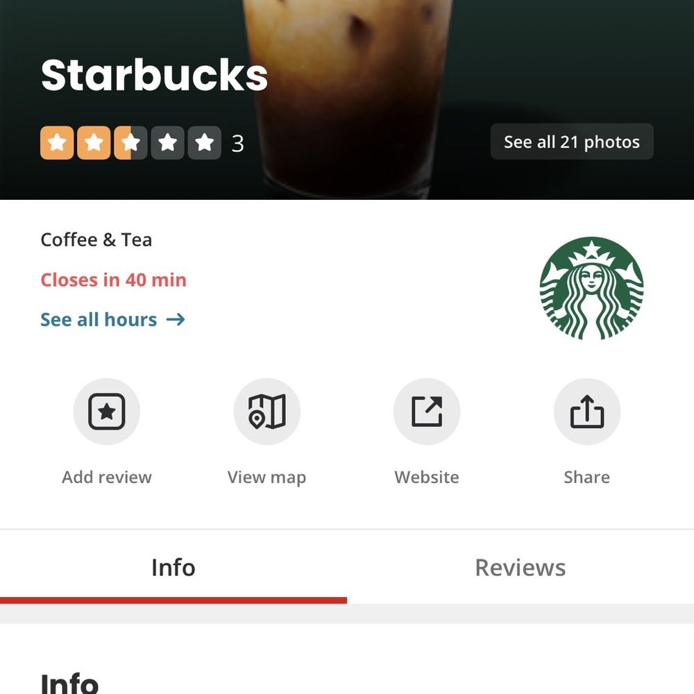 Starbucks - Post hours (closes at 8:00PM) are not what the worker says (7:19 PM) - Coffee & Tea Near Me - Reno, Nevada Starbucks - Post hours (closes at 8:00PM) are not what the worker says (7:19 PM) - Coffee & Tea Near Me - Reno, Nevada