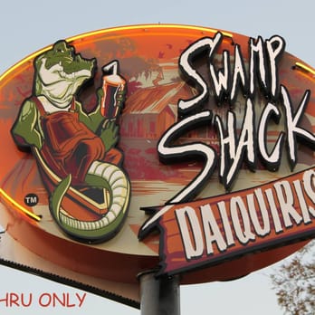Swamp Shack Daiquiris - a sign for a restaurant - Bars Near Me - Port Allen, Louisiana
