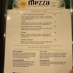 Restaurant Mazze - Menu October 2025