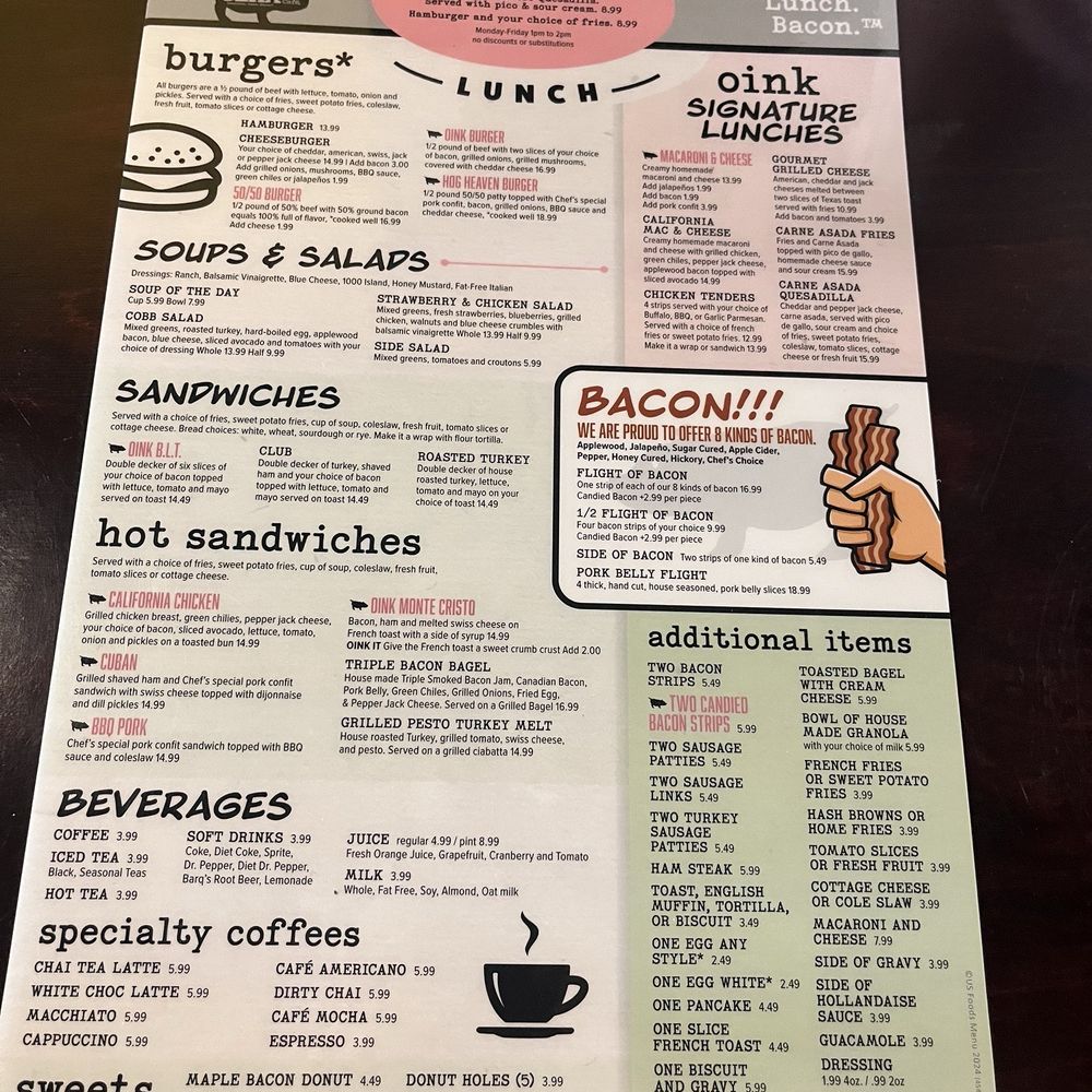 The Oink Cafe - Tucson - Lunch menu - Breakfast & Brunch Near Me - Tucson, Arizona The Oink Cafe - Tucson - Lunch menu - Breakfast & Brunch Near Me - Tucson, Arizona