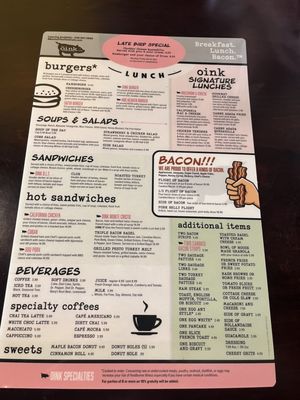 Menu photo 4 The Oink Cafe - Tucson Tucson, AZ Menu photo 4 The Oink Cafe - Tucson Tucson, AZ