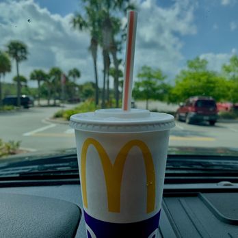 McDonald's - a cup with a straw in it - Burgers Near Me - New Smyrna Beach, Florida McDonald's - a cup with a straw in it - Burgers Near Me - New Smyrna Beach, Florida
