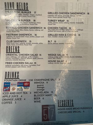 Menu photo 5 Table 57 Visalia, CA