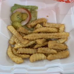 Texas Seafood & SteakHouse-Brenham - Lame, crinkle, cut french fries that you could get at any elementary school cafeteria