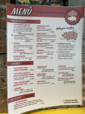 Menu photo 2 Carnitas Uruapan Chicago, IL Menu photo 2 Carnitas Uruapan Chicago, IL