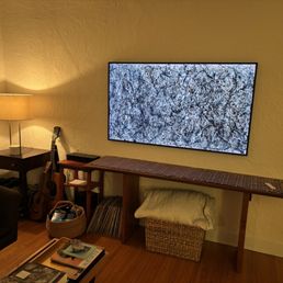 New frame TV installed by Max.