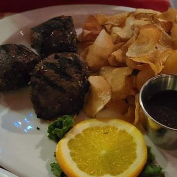 Buckhorn Exchange - Elk medallion. Not really flavorful, sauce was weird - Steakhouses Near Me - Denver, Colorado
