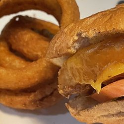 Ringo's Bar And Grill - Fish sandwich and onion ring