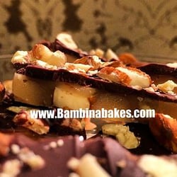 Bambina Bakes - Toffee with walnuts and almonds